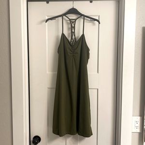 Olive green athletic dress. Size 8
